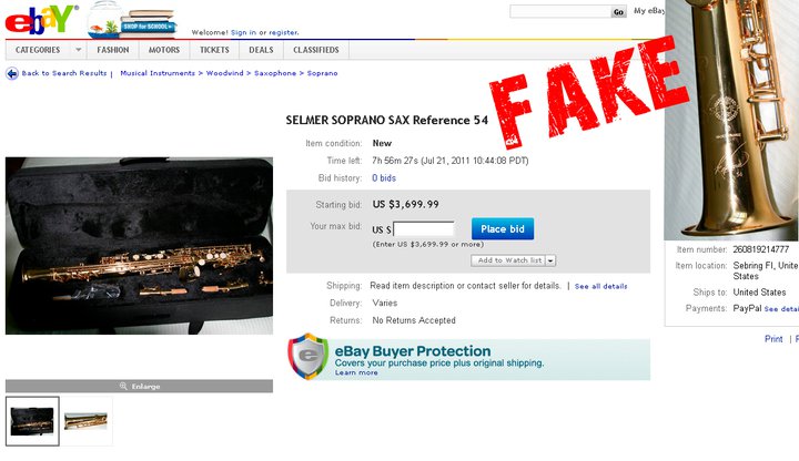 Selmer Fake Sopraan Reference 54